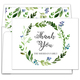 Green Wreath Thank You Foldover Note Cards Image 3 of 3
